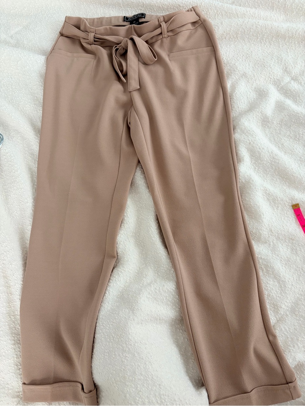 Women’s Tie Waist Taupe Pants